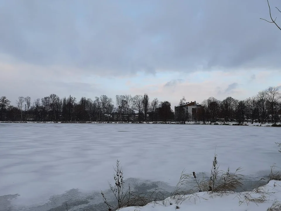 Zima zagościła w Parku Miejskim