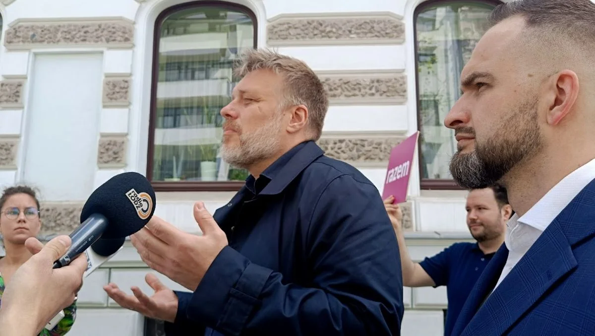 Adrian Zandberg przyjechał do Łodzi