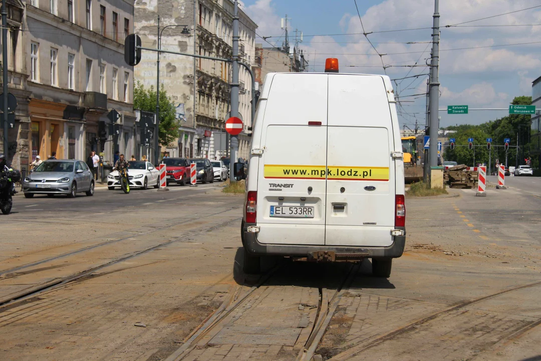 Utrudnienia po wykolejeniu tramwaju w Łodzi