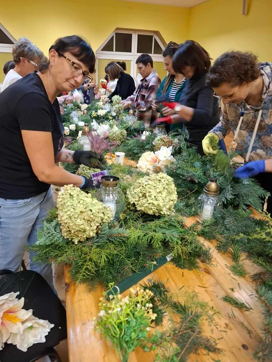 Warsztaty florystyczne w Gminnym Ośrodku Kultury w Piątku