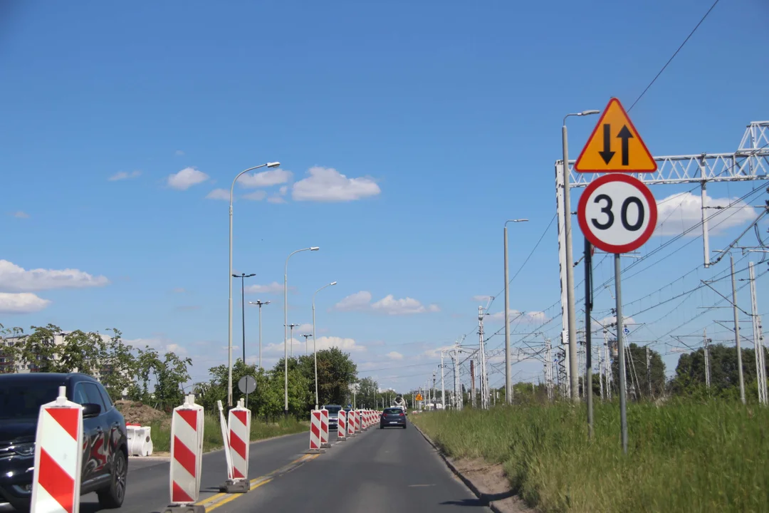 Utrudnienia dla kierowców na Retkini - trwa budowa tunelu Kolei Dużych Prędkości