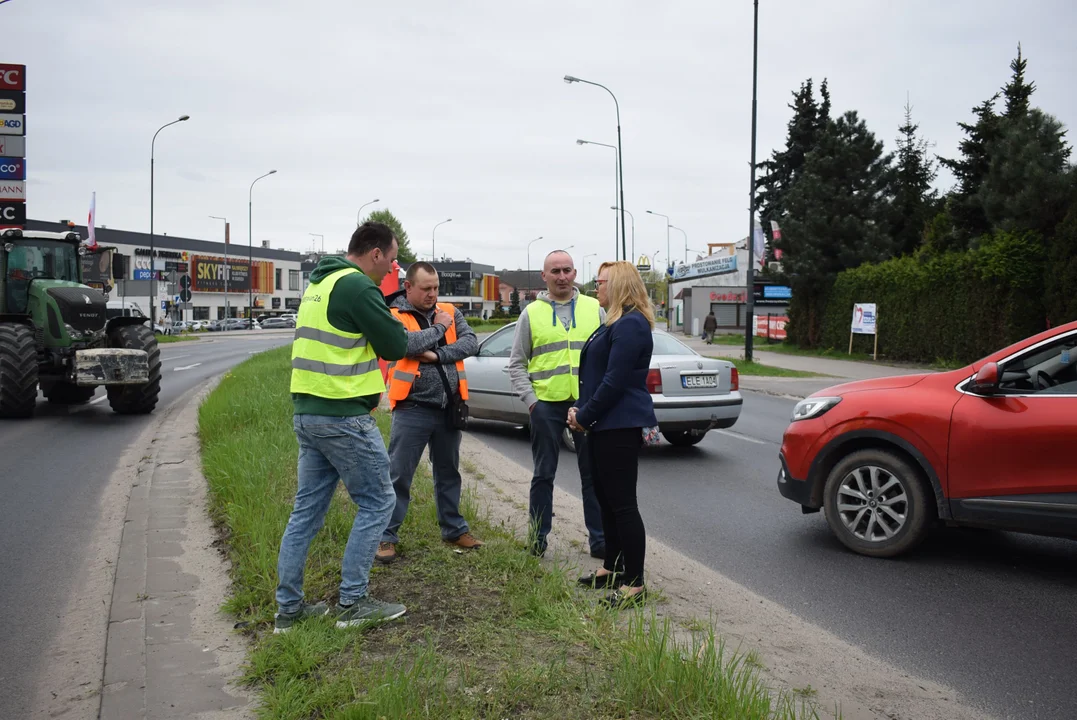 Rolnicy protestują w Zgierzu