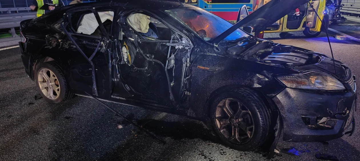 Wypadek na A1 pod Radomskiem