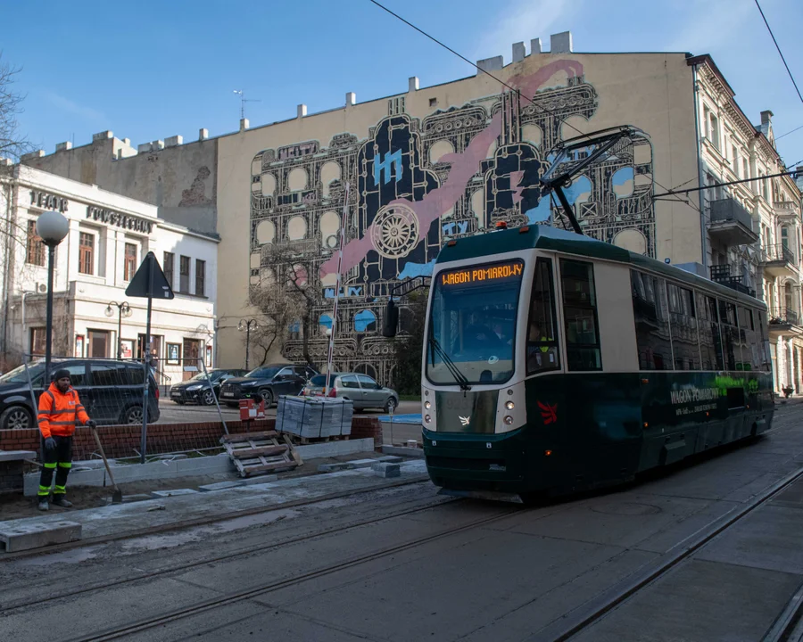 Testy tramwaju na Legionów