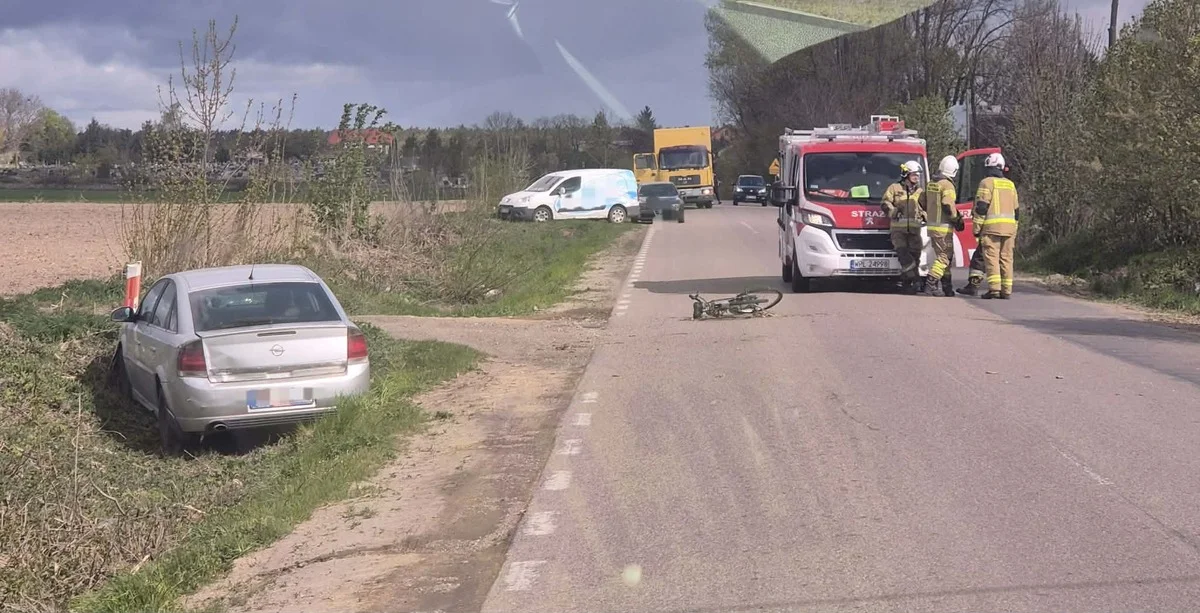 Poważne zdarzenie pod Płockiem! Kobieta z ciężkimi obrażeniami trafiła do szpitala [ZDJĘCIA]