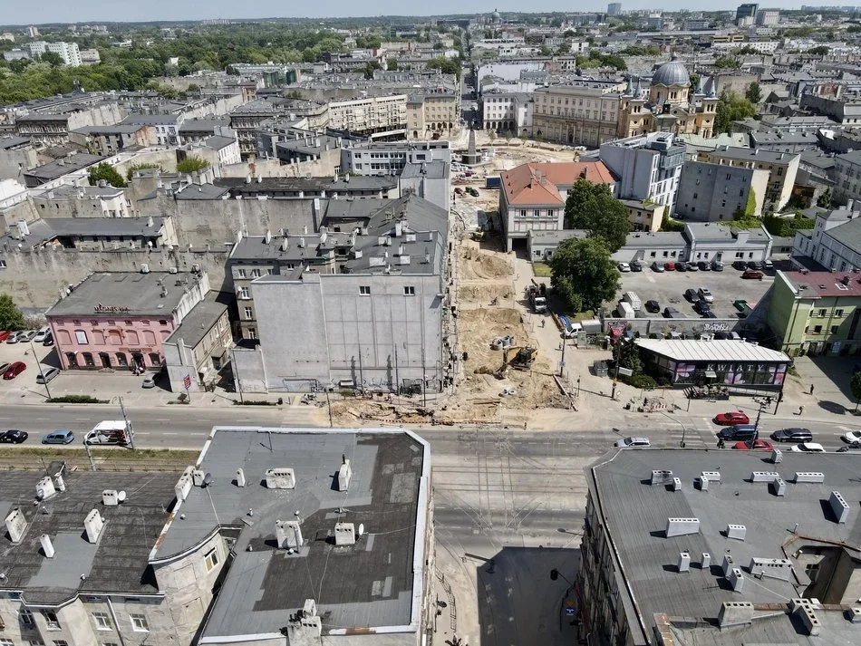 Trzy miesiące utrudnień na skrzyżowaniu w centrum Łodzi. Będą zmiany w kursowaniu MPK Łódź