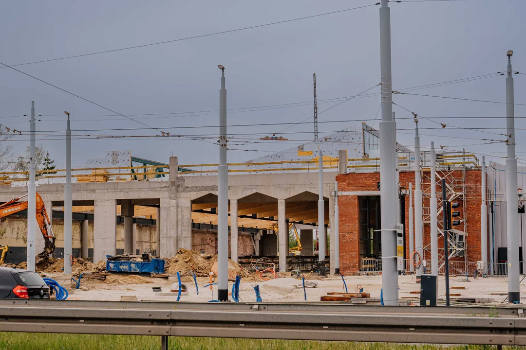 Przebudowa zajezdni tramwajowej Chocianowice - stan na maj 2024 r.