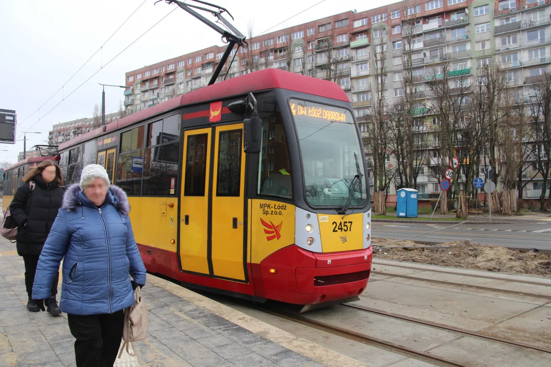 Powrót tramwajów MPK Łódź na remontowany al. Śmigłego-Rydza w Łodzi