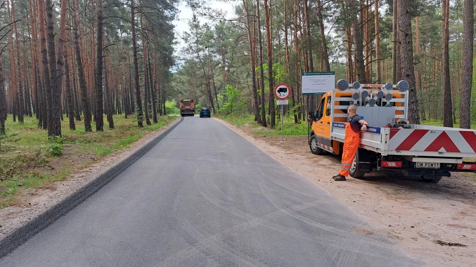 Droga pomiędzy Łęcznem a Kłudzicami