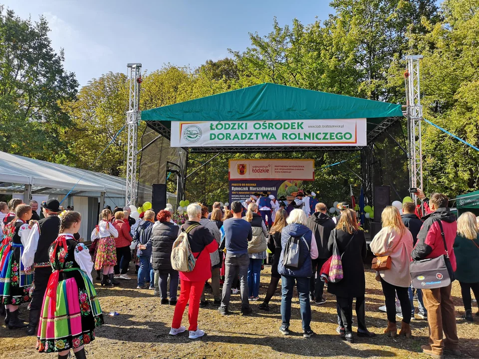 Łodzianie i mieszkańcy okolic na ryneczku marszałkowskim przy Drewnowskiej w Łodzi