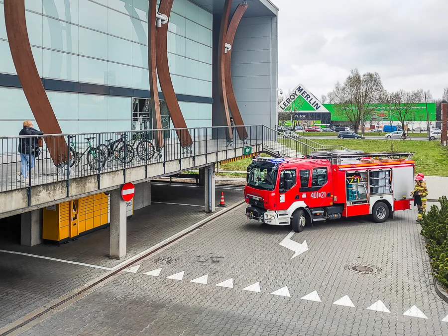 Akcja strażaków w bełchatowskiej galerii