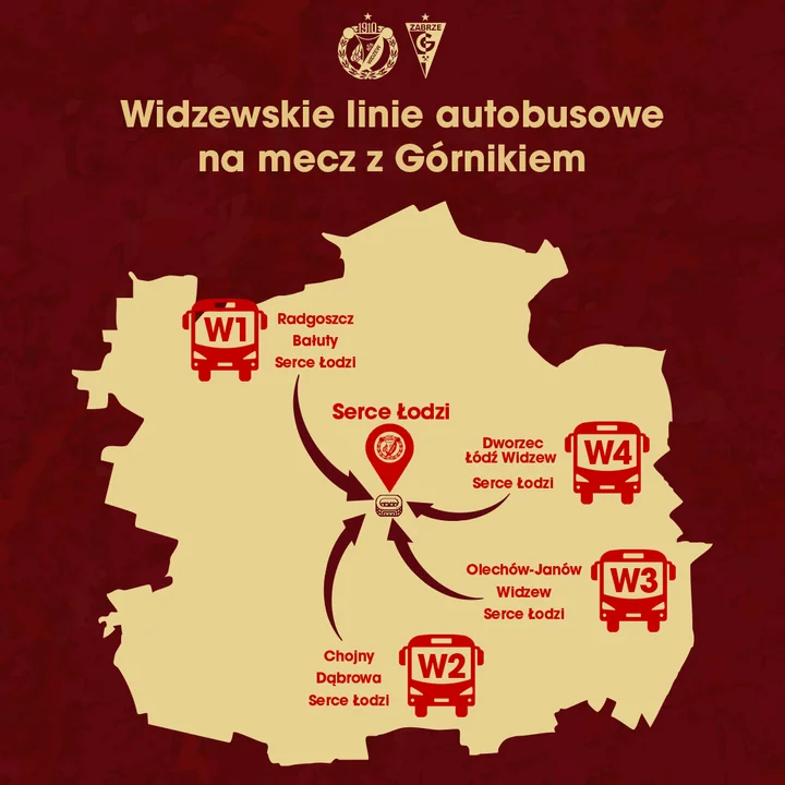 Jak dojechać na mecz Widzewa z Górnikiem w niedzielę 27 października?