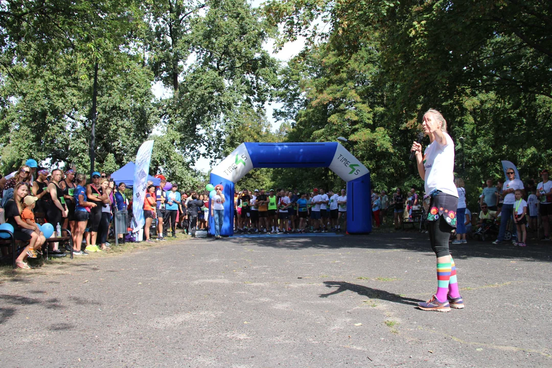 Bieg "Szczęśliwa 13" w parku Baden-Powella w Łodzi