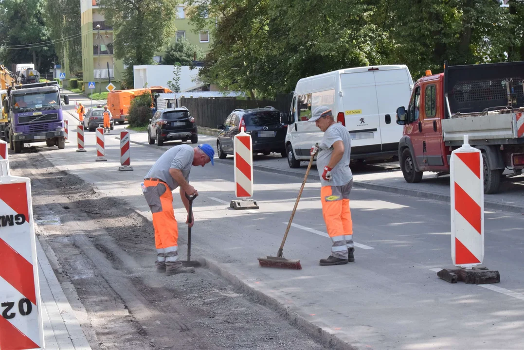 Wymiana nawierzchni na ulicy Rembowskiego