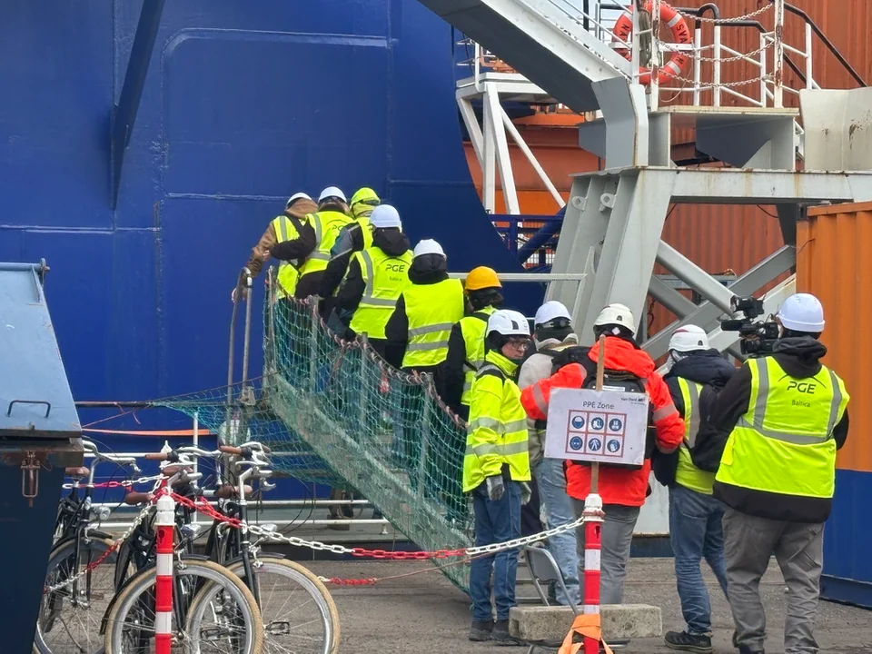 Svanen w Gdyni z bliska. Ten dźwig będzie budował przyszłość Bałtyku