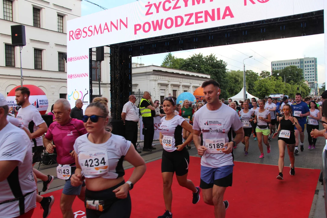 21. Bieg Ulicą Piotrkowską Rossmann Run w Łodzi