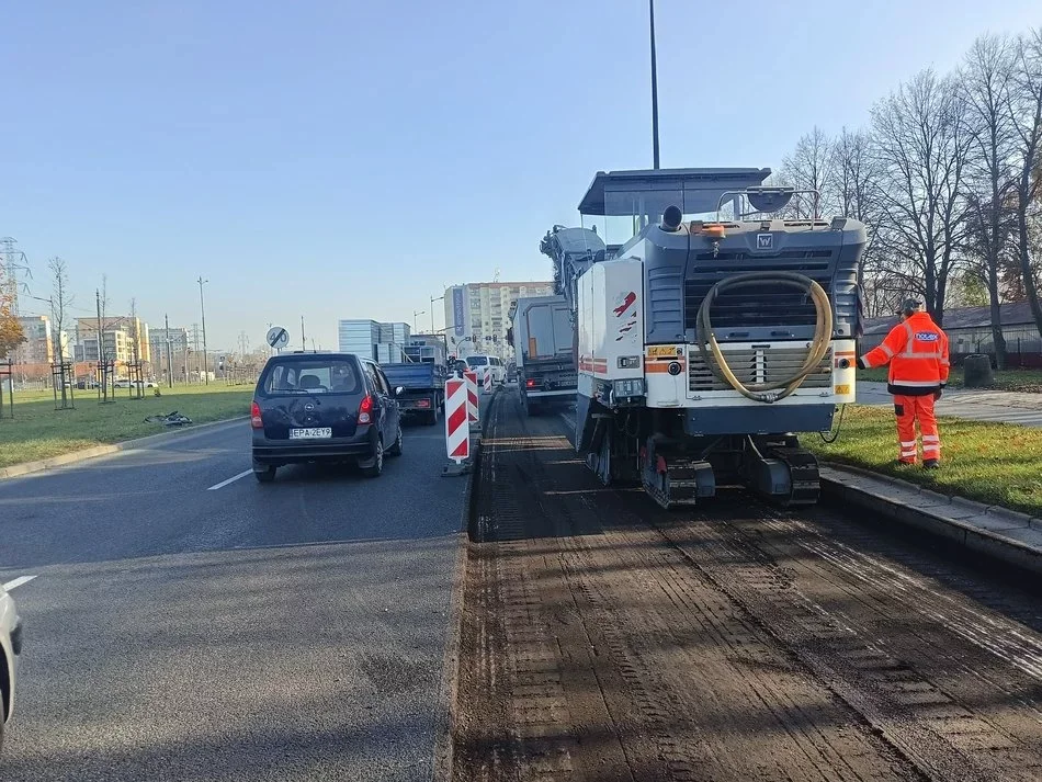 Utrudnienia na ulicy Rokicińskiej w Łodzi