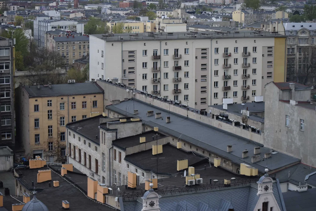 Panorama miasta widziana z wieżowca Red Tower