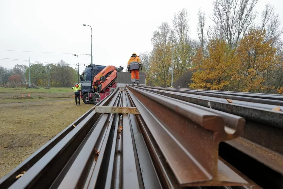 Remont krańcówki MPK Łódź przy Lodowej w Łodzi