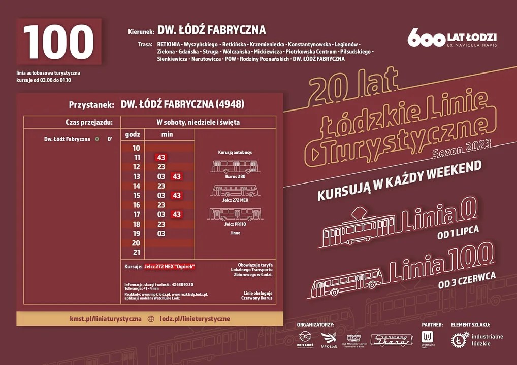 Rozkład jazdy linia 100