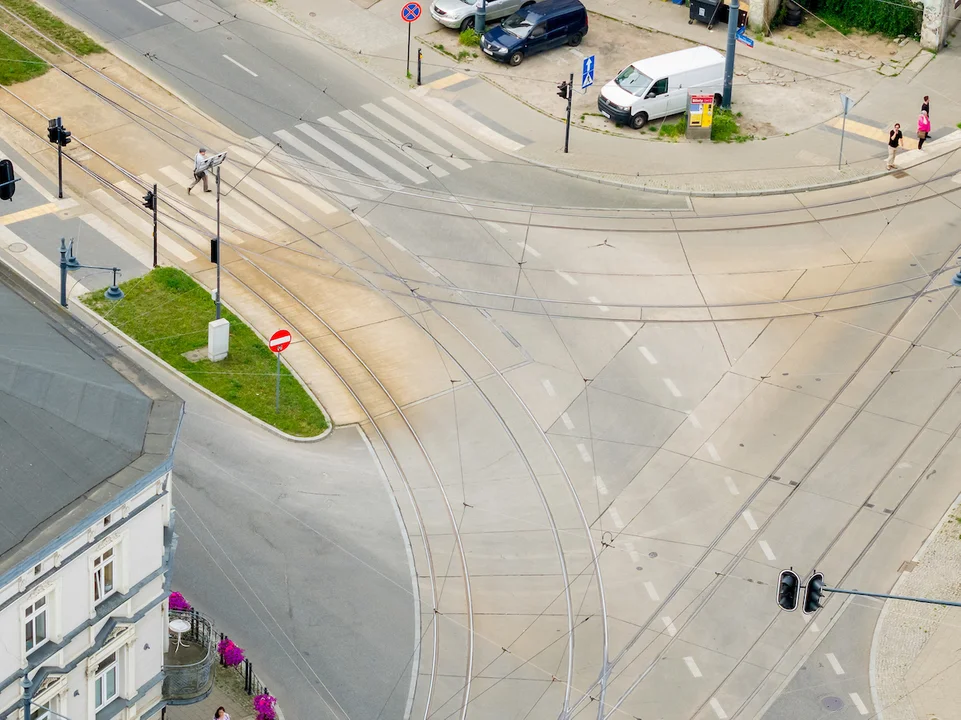 Ulice Zachodnia i Żeromskiego przed remontami