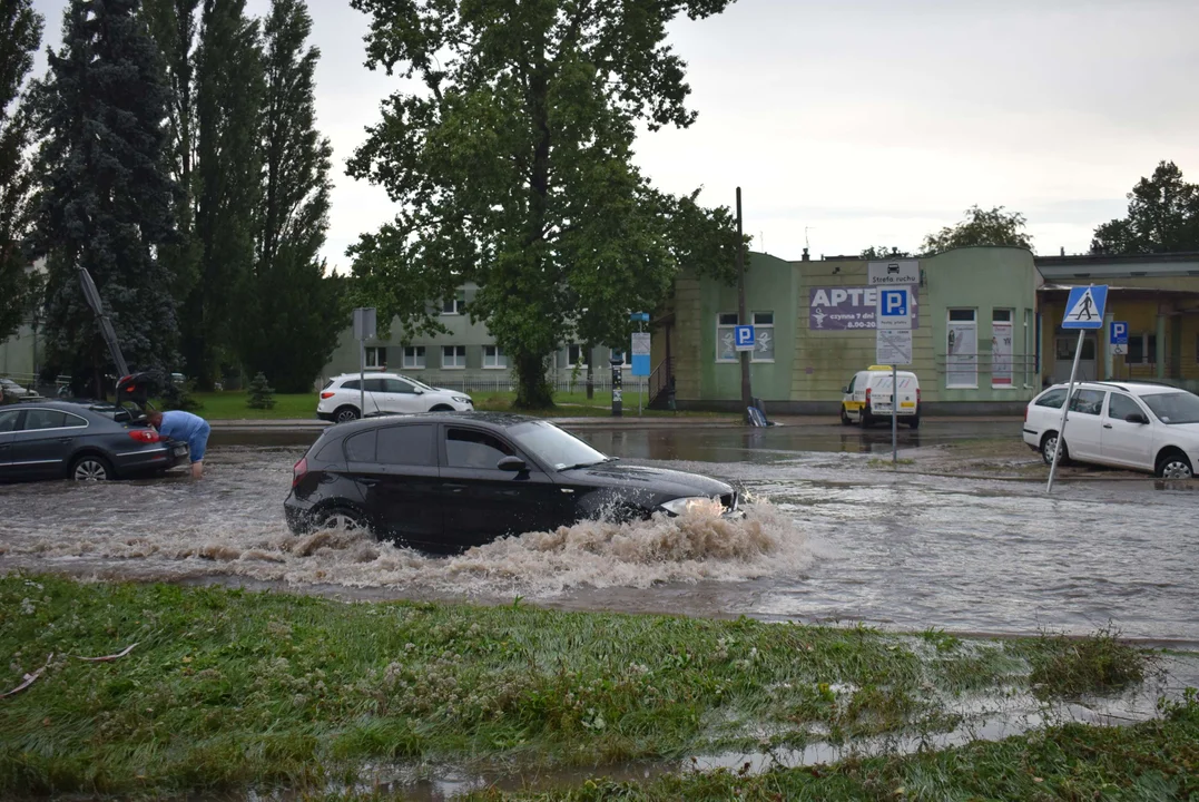 Zalane ulice w Zgierzu