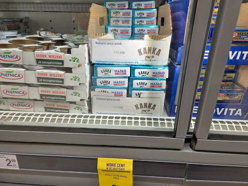 Ceny masła w Łodzi i Zgierzu