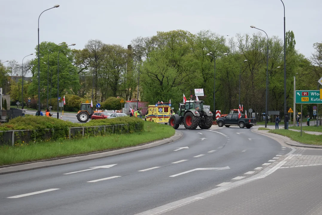 Rolnicy protestują w Zgierzu