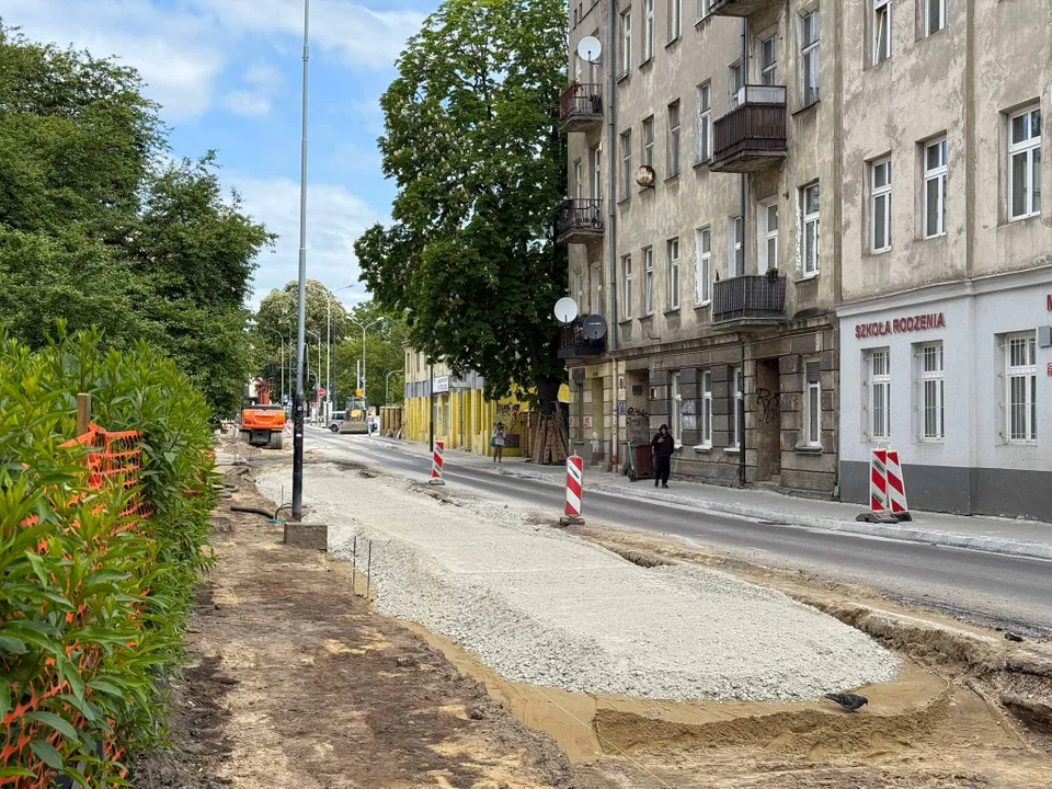 Remont ul. Sterlinga w Łodzi, 9 maja 2025 r.