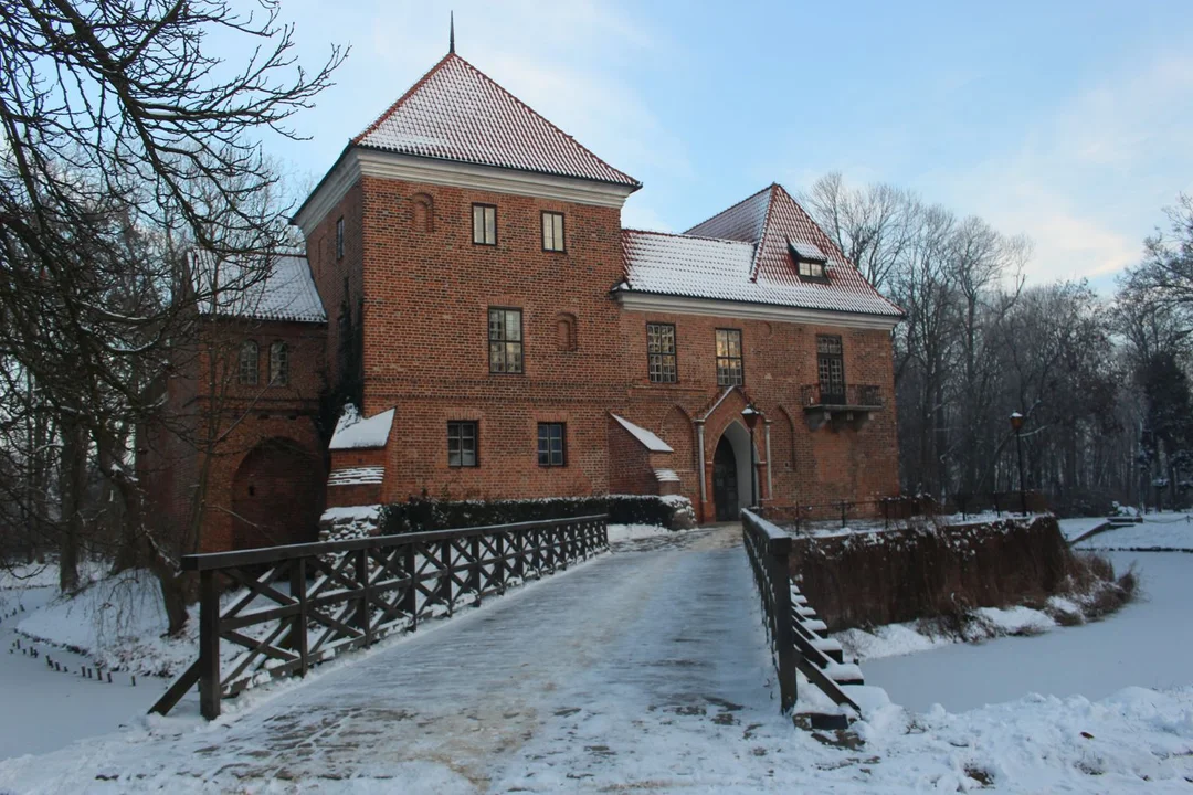 W Kutnie i okolicach: Zachwycający Zamek w Oporowie w zimowej scenerii [ZDJĘCIA] - Zdjęcie główne