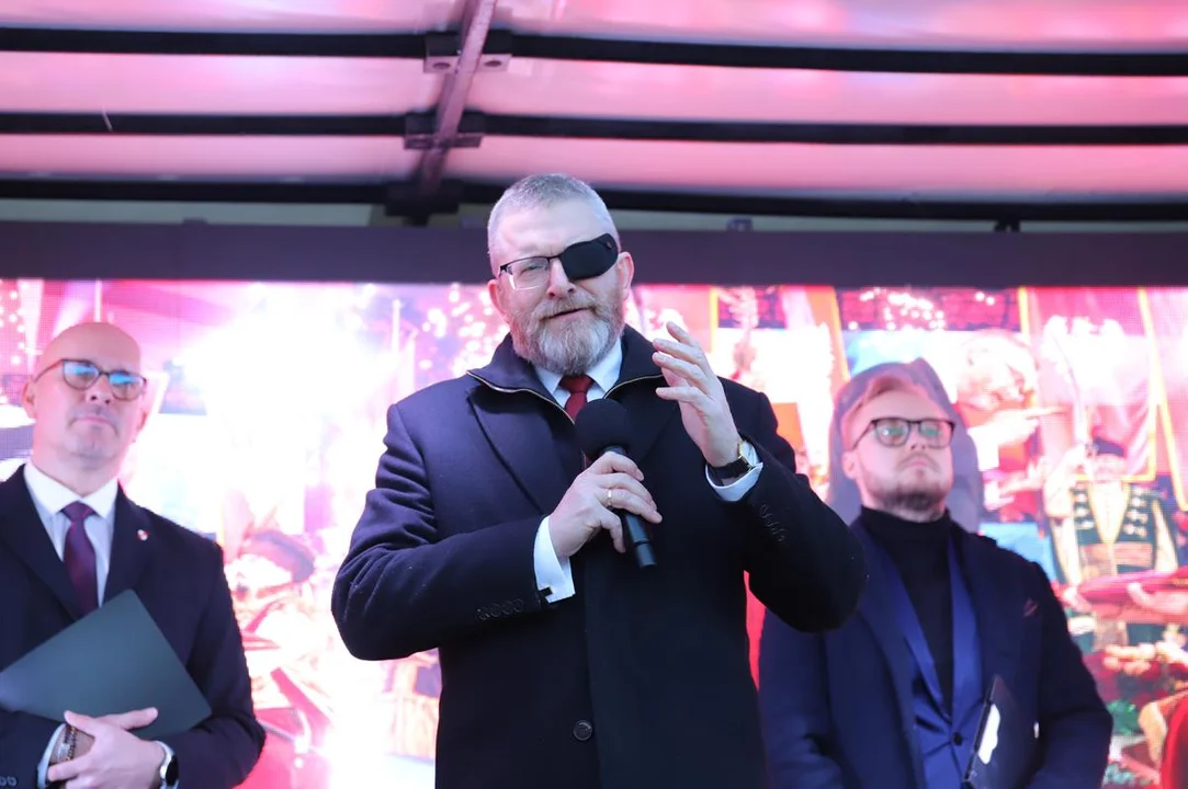 Grzegorz Braun w Płocku. "Przyszły rok będzie rokiem rozstrzygających bitew" [ZDJĘCIA]