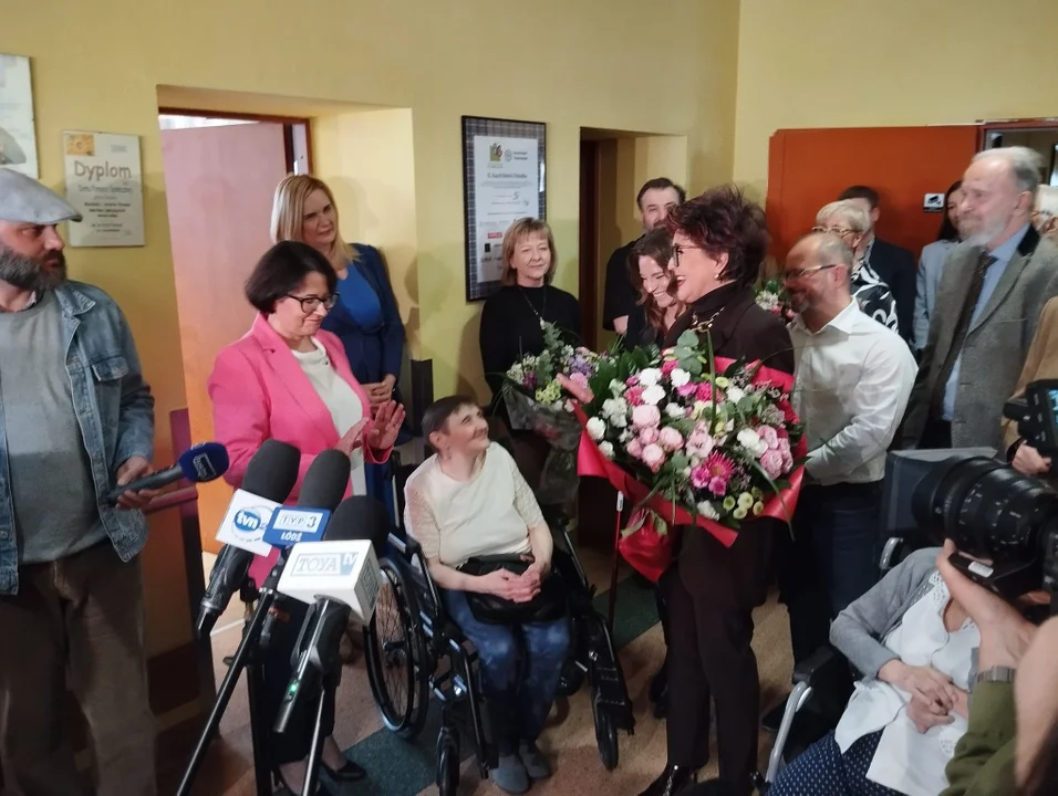 Jolanta Kwaśniewska w Łodzi