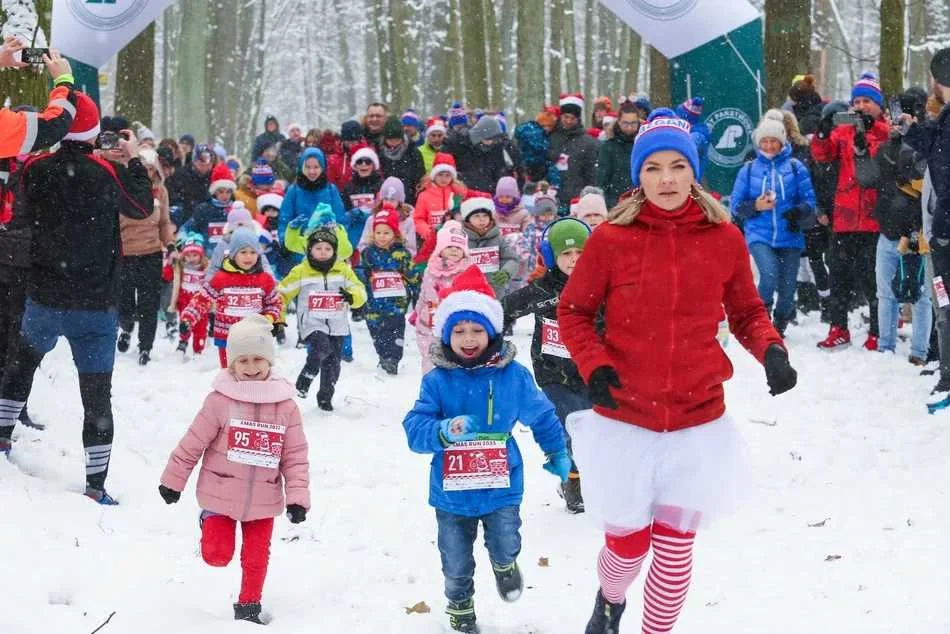 Xmas Run 2023 w Lesie Łagiewnickim w Łodzi