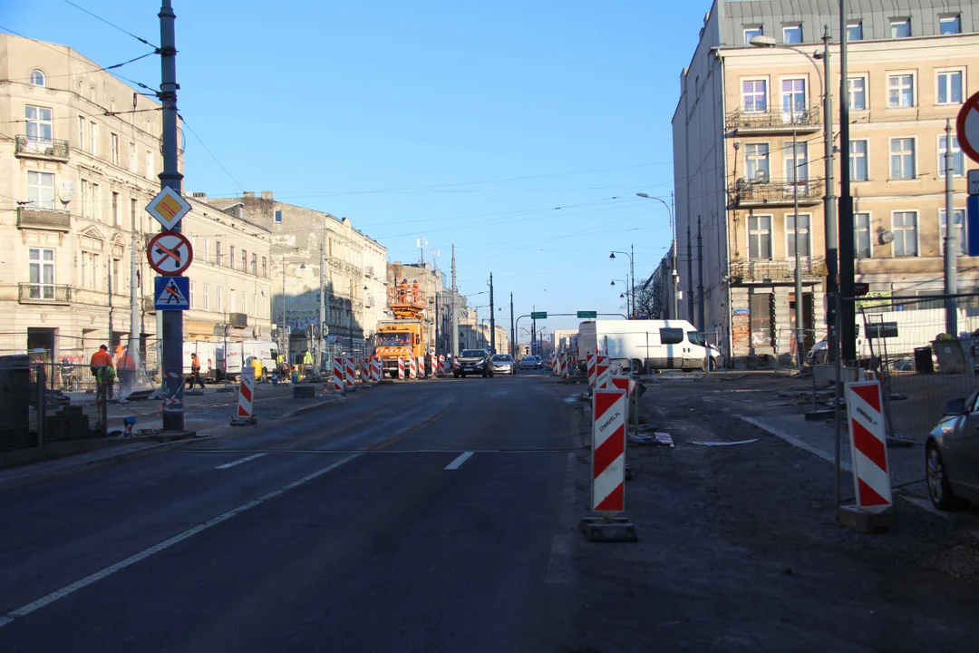 Utrudnienia dla podróżnych na Zachodniej w Łodzi