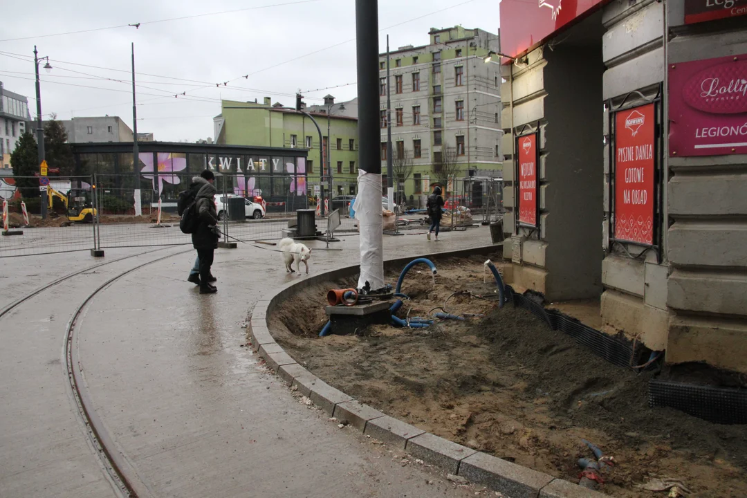 Powrót tramwajów MPK Łódź na skrzyżowanie Zachodnia/Legionów w Łodzi