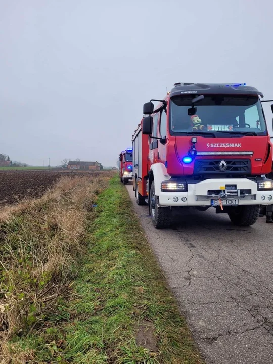 Wypadek w gminie Daszyna, lądował śmigłowiec LPR