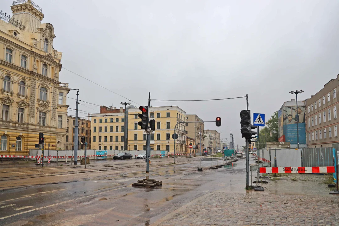 Skrzyżowanie al. Kościuszki i ul. Zielonej do zamknięcia