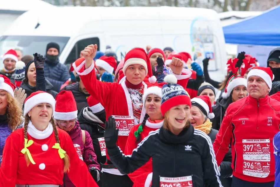 Xmas Run 2023 w Lesie Łagiewnickim w Łodzi