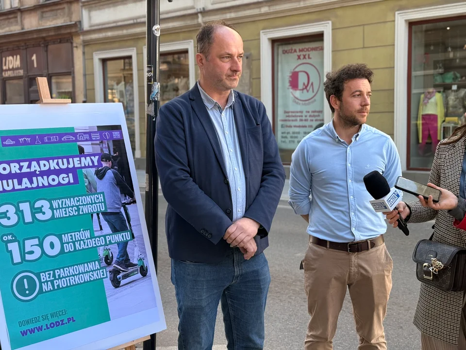 Miejsca postojowe dla hulajnóg w Łodzi