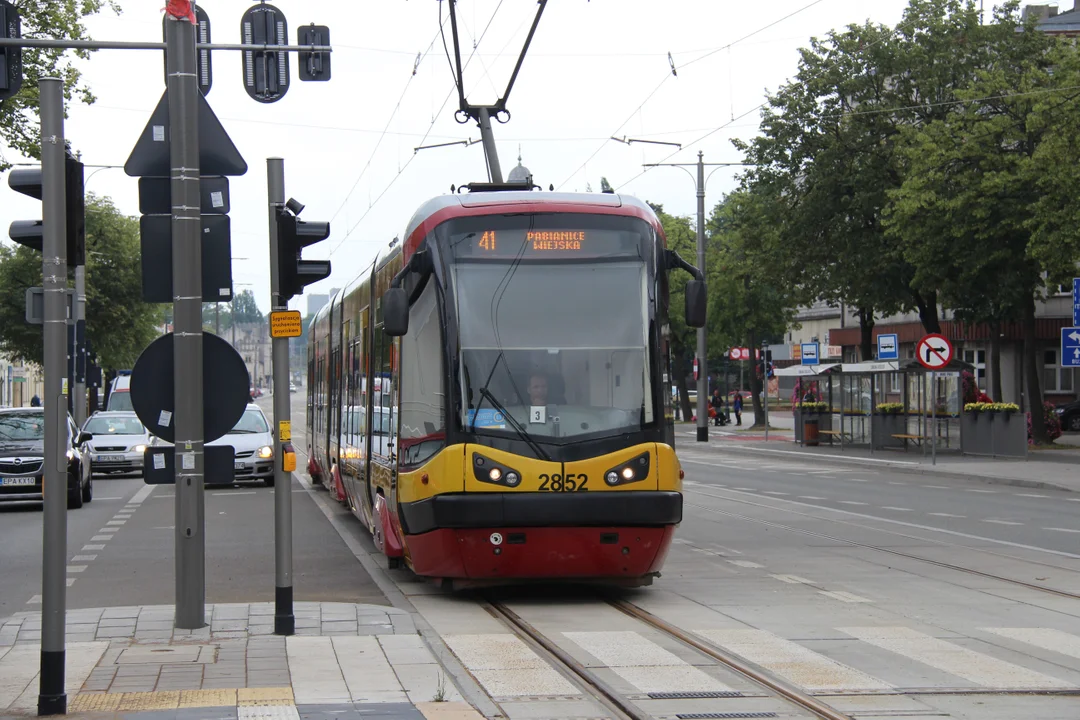 Tramwaj na trasie Łódź - Pabianice