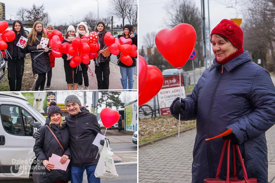 Pokazali, jak kochają bełchatowian. Nietypowa akcja uczniów [FOTO] - Zdjęcie główne