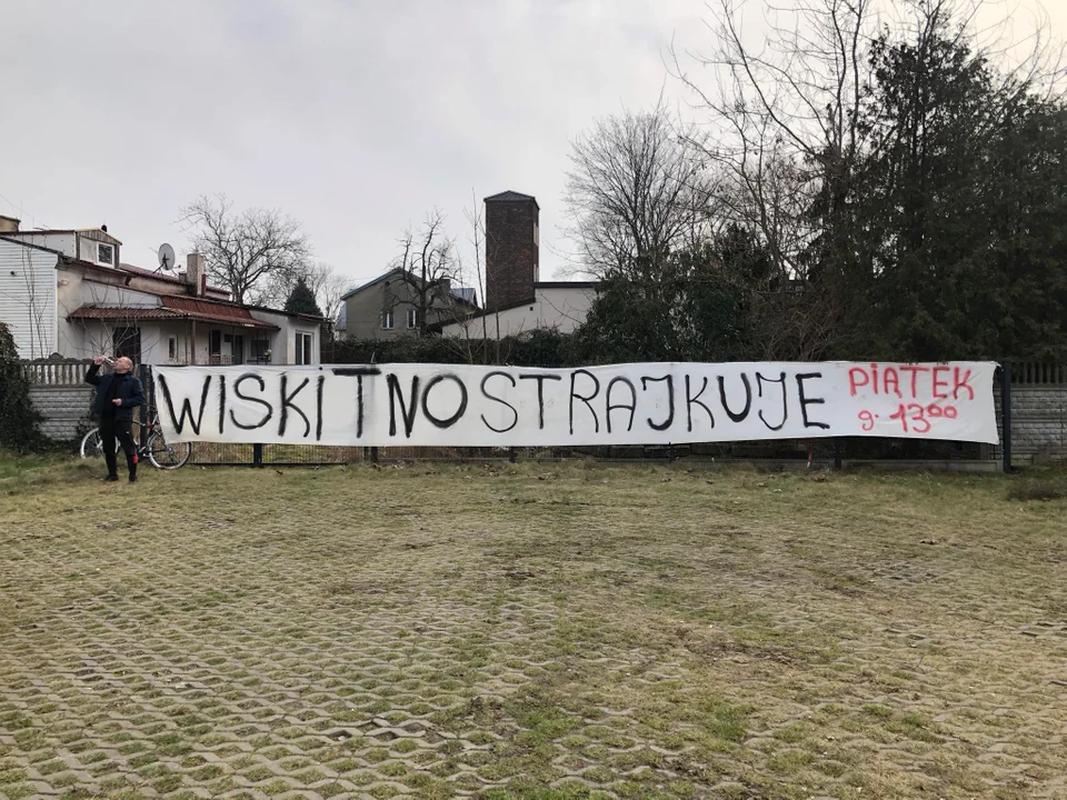 Mieszkańcy Wiskitna strajkują