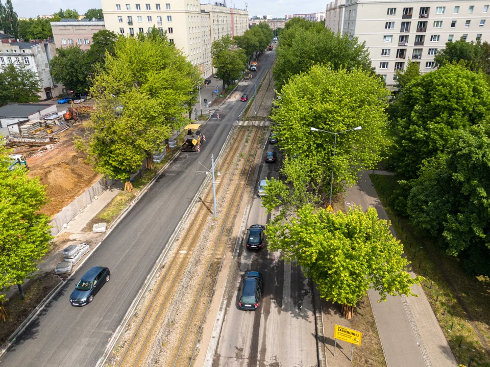 Trwa remont ulicy Zachodniej w Łodzi