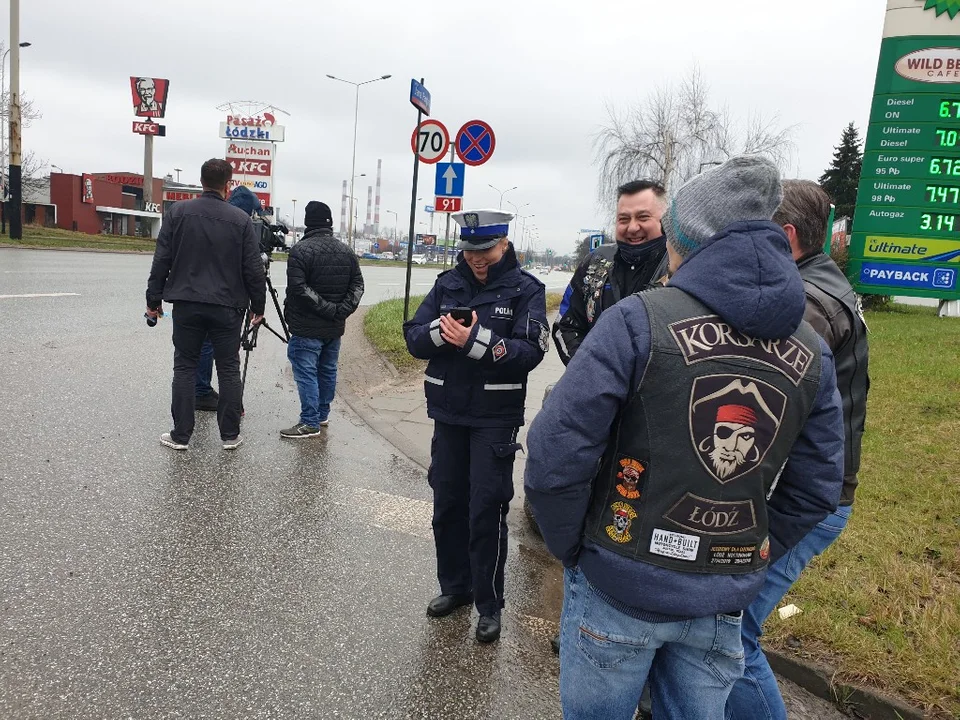 Akcja łódzkiej Drogówki i motocyklistów "Zmieścimy się wszyscy". Złapali Was przy al. Jana Pawła II?