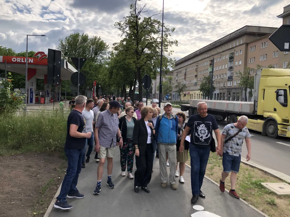 Społeczny odbiór inwestycji na ul. Wojska Polskiego w Łodzi