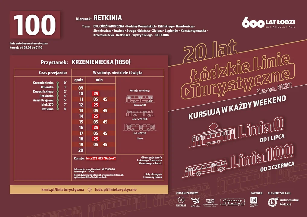 Rozkład jazdy linia 100