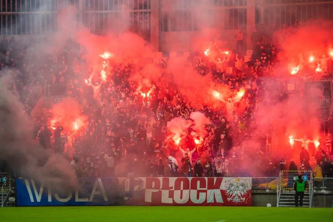 Wisła Płock - Widzew Łódź oprawa kibiców