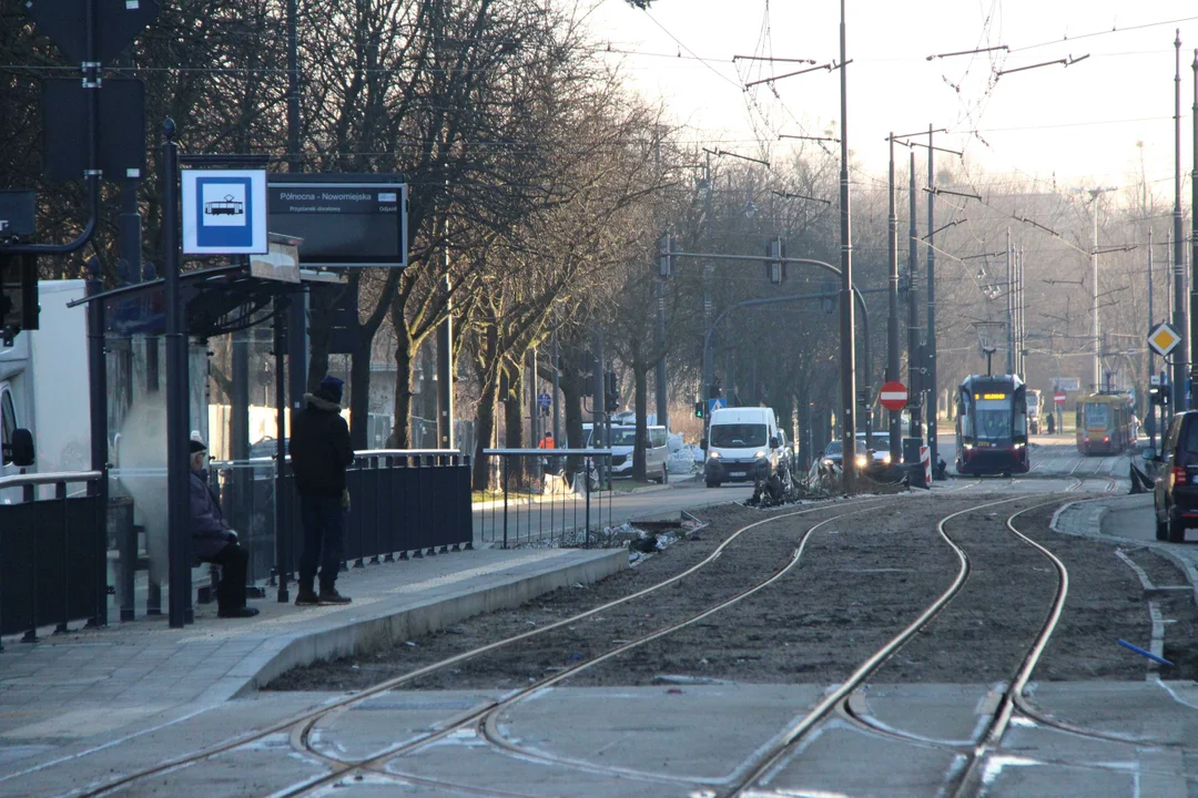 Utrudnienia dla podróżnych na Zachodniej w Łodzi