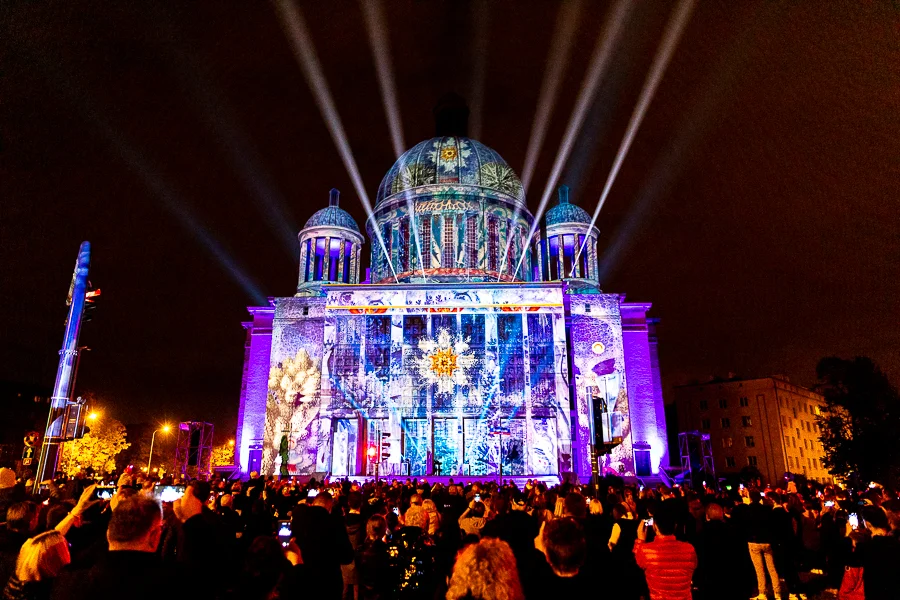 Tak podczas Light Move Festival Łódź wyglądała rok temu