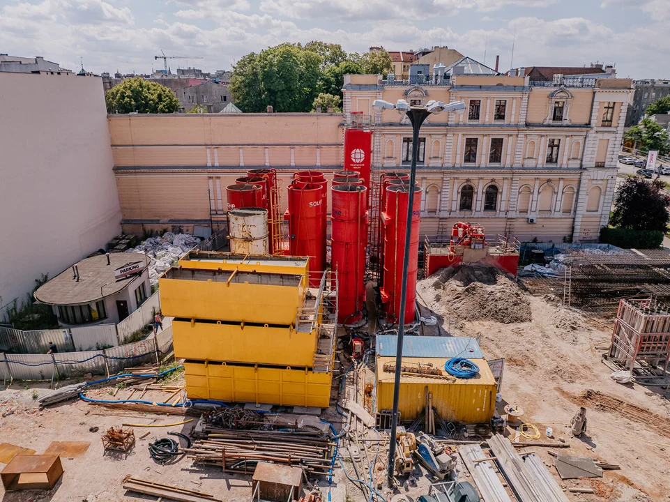 Budowa przystanku kolejowego Łódź Śródmieście